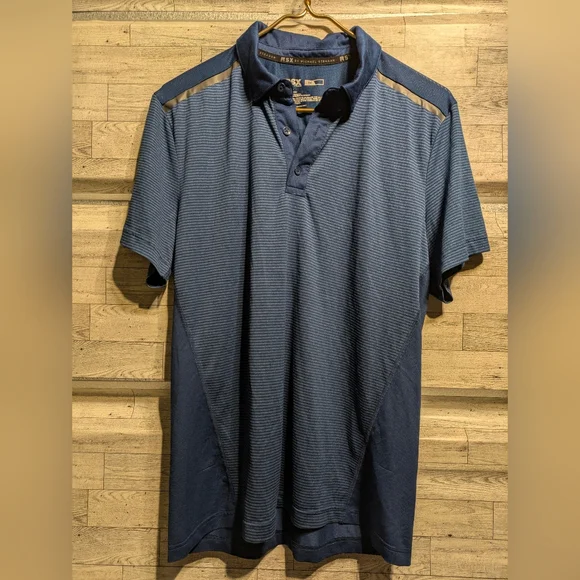 MAX by Michael Strahan Classic Blue Polo Shirt for Men - Picture 2 of 5